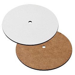 Подложка ламинированная с отверстием белая 28 см , толщина 3 мм