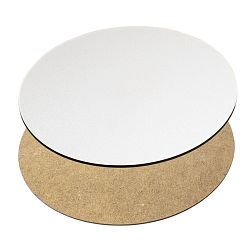 Подложка ламинированная белая 28 см , толщина 3 мм