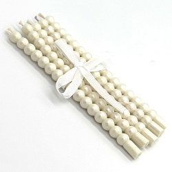 Свечи жемчуг "Перламутровый белый" 12 см, 5 шт